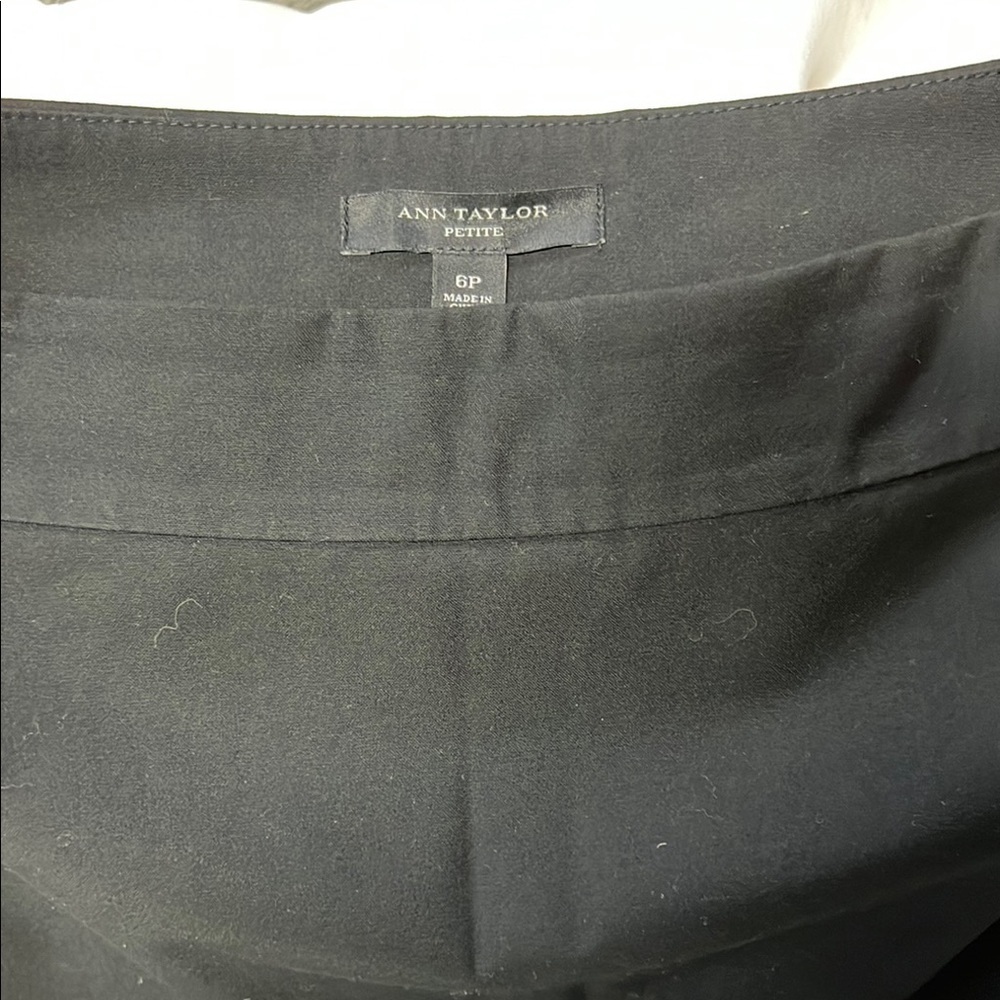 Ann Taylor Classic Black Petite Skirt